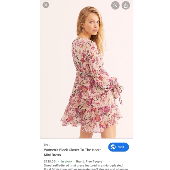 FREE PEOPLE Closer to the heart mini dress - Picture 2 of 4